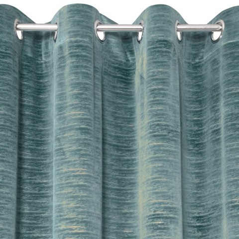 ZASŁONA GOTOWA ALUVIA 140 X 250 CM TURKUSOWY