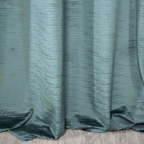 ZASŁONA GOTOWA ALUVIA 140 X 250 CM TURKUSOWY