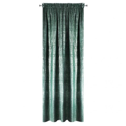 ZASŁONA GOTOWA D91 CYPR NA TAŚMIE 140 X 270 CM TURKUSOWY