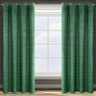 ZASŁONA GOTOWA D91 ELLEN 140 X 250 CM ZIELONY