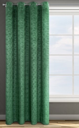ZASŁONA GOTOWA D91 ELLEN 140 X 250 CM ZIELONY