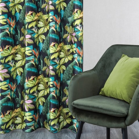 ZASŁONA GOTOWA D91 LIVY 140 X 250 CM CZARNY