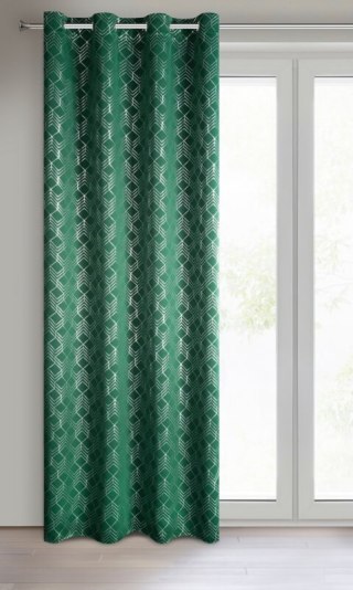 ZASŁONA GOTOWA D91 POLI 140 X 250 CM ZIELONY