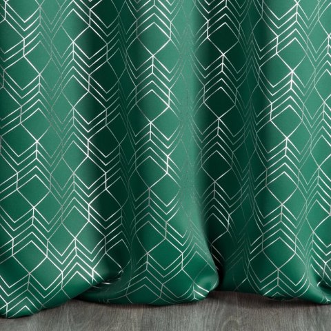 ZASŁONA GOTOWA D91 POLI 140 X 250 CM ZIELONY
