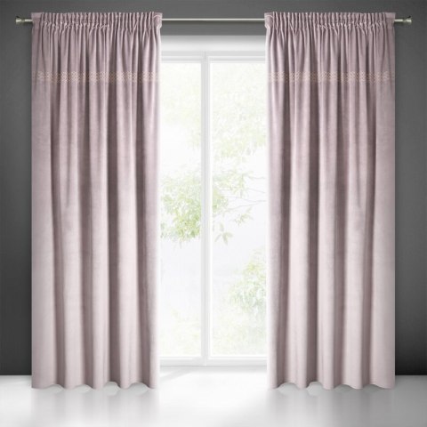 ZASŁONA GOTOWA JOVITA NA TAŚMIE 140 X 270 CM RÓŻOWY