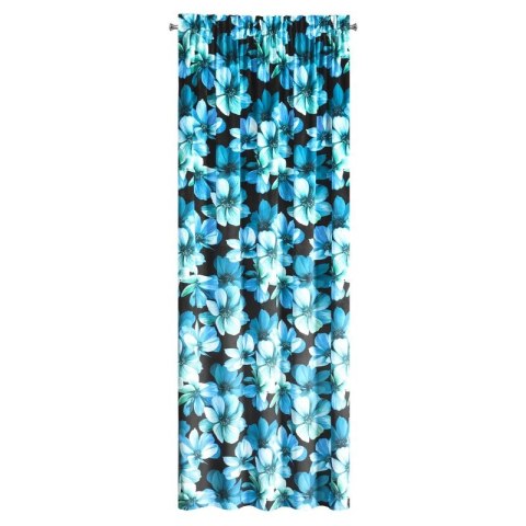 ZASŁONA GOTOWA KLEO NA TAŚMIE 140 X 270 CM CZARNY