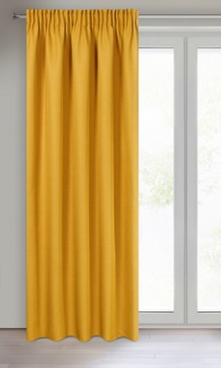 ZASŁONA GOTOWA STYLE NA TAŚMIE 140 X 270 CM MUSZTARDOWY