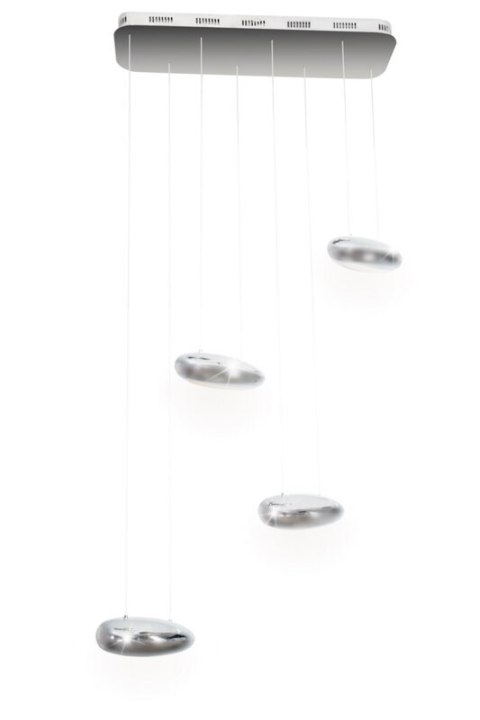 LAMPA ELIZA (03) 70 X 25 X 120 CM SREBRNY