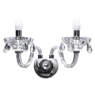 LAMPA KIRA (02) O 42 X 23 CM SREBRNY