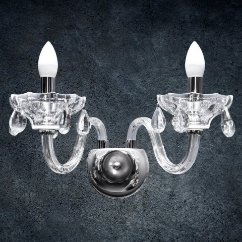 LAMPA KIRA (02) O 42 X 23 CM SREBRNY LAMPA KIRA (02) O 42 X 23 CM SREBRNY