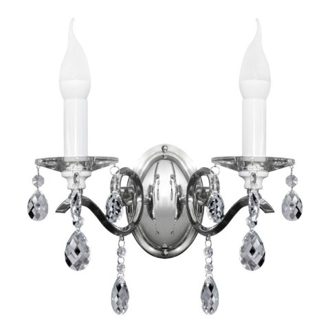 LAMPA LORETA (02) 34 X 20 X 32 CM SREBRNY LAMPA LORETA (02) 34 X 20 X 32 CM SREBRNY