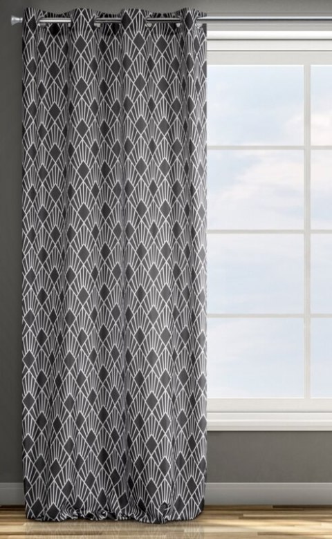 ZASŁONA GOTOWA D91 IDA 140 X 250 CM STALOWY ZASŁONA GOTOWA D91 IDA 140 X 250 CM STALOWY