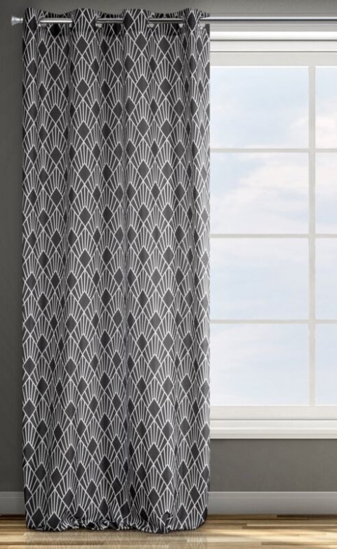 ZASŁONA GOTOWA D91 IDA 140 X 250 CM STALOWY ZASŁONA GOTOWA D91 IDA 140 X 250 CM STALOWY