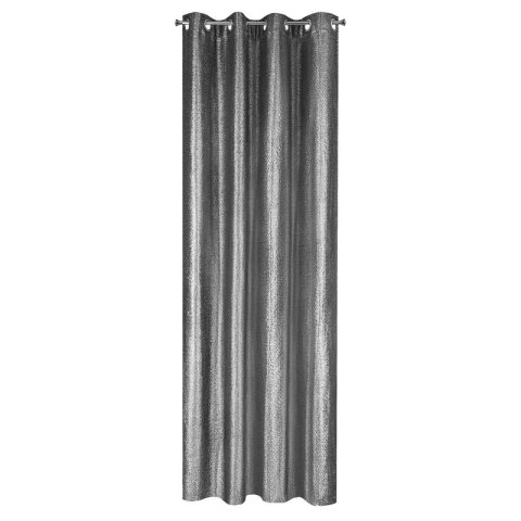 ZASŁONA GOTOWA GLOSSY 140 X 250 CM CZARNY