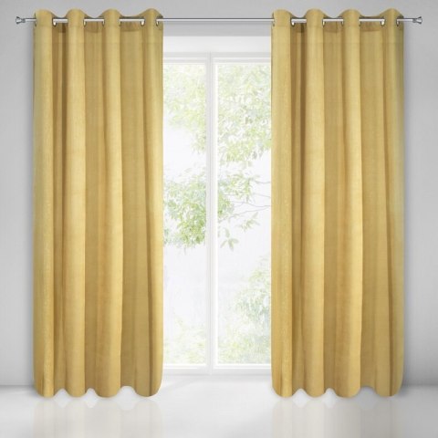 ZASŁONA GOTOWA IBBIE 140 X 250 CM MUSZTARDOWY