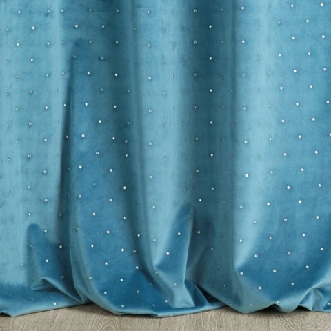 ZASŁONA GOTOWA JOLIE1 140 X 250 CM TURKUSOWY