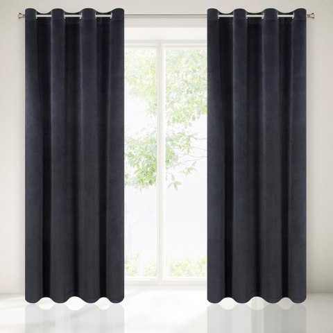 ZASŁONA GOTOWA MORENA 140 X 250 CM GRAFITOWY