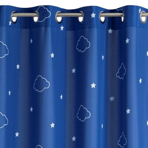 ZASŁONA GOTOWA NUBLES 140 X 250 CM GRANATOWY