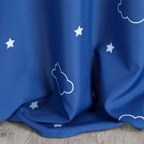 ZASŁONA GOTOWA NUBLES 140 X 250 CM GRANATOWY