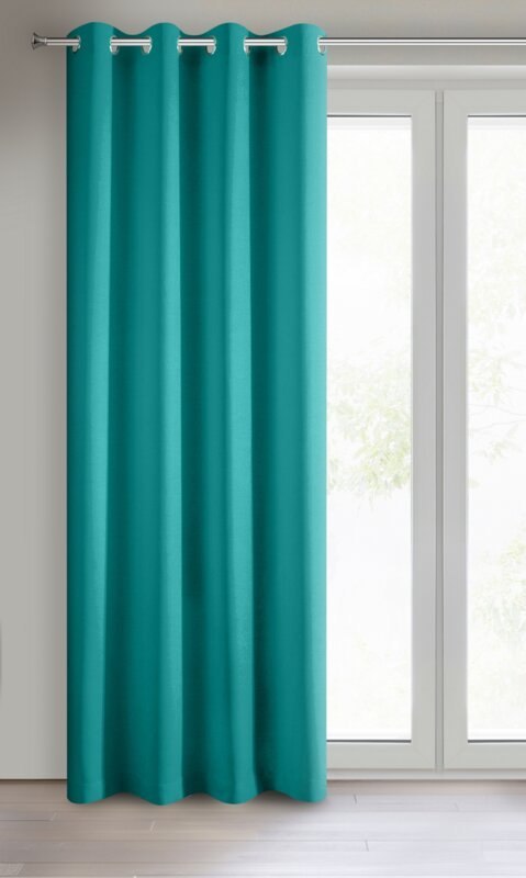 ZASŁONA GOTOWA RITA 140 X 250 CM TURKUSOWY