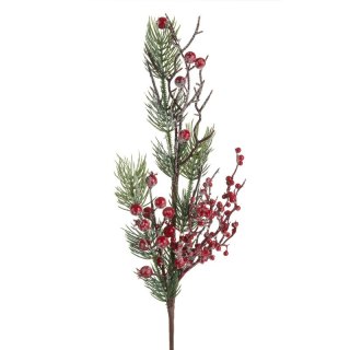 GAŁĄZKA ŚWIĄTECZNA DEKORACYJNA 257 55 CM ZIELONY
