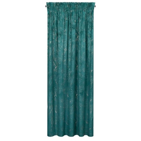 ZASŁONA GOTOWA NADIA NA TAŚMIE 140 X 300 CM CIEMNOTURKUSOWY