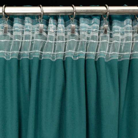 ZASŁONA GOTOWA NADIA NA TAŚMIE 140 X 300 CM CIEMNOTURKUSOWY