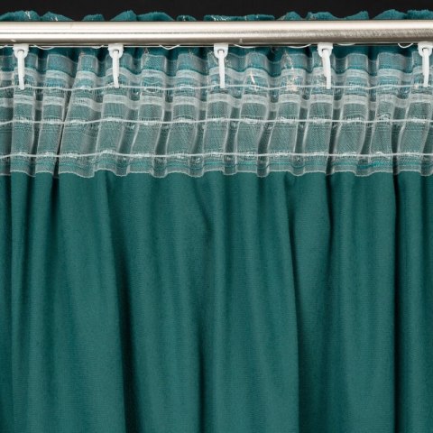 ZASŁONA GOTOWA NADIA NA TAŚMIE 140 X 300 CM CIEMNOTURKUSOWY