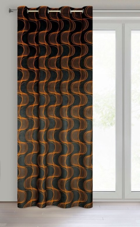 ZASŁONA GOTOWA POLA 140 X 250 CM CZARNY