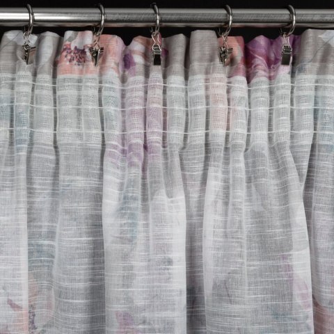 ZASŁONA GOTOWA SHERRY NA TAŚMIE 140 X 300 CM SREBRNY