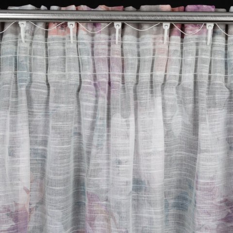 ZASŁONA GOTOWA SHERRY NA TAŚMIE 140 X 300 CM SREBRNY