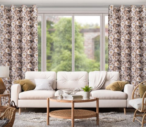 ZASŁONA GOTOWA SIMONA 140 X 250 CM BEŻOWY