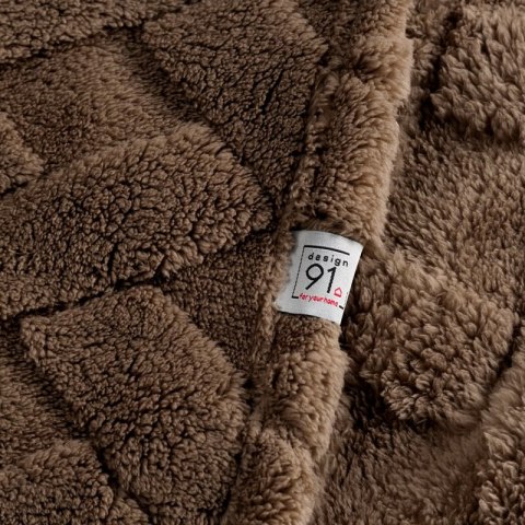 KOC D91 CARO 150 X 200 CM CIEMNOBRĄZOWY