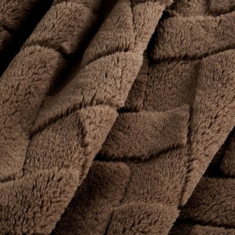 KOC D91 CARO 170 X 210 CM CIEMNOBRĄZOWY KOC D91 CARO 170 X 210 CM CIEMNOBRĄZOWY