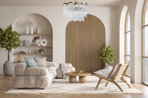 KOC MOHER 8 130 X 170 CM BEŻOWY KOC MOHER 8 130 X 170 CM BEŻOWY