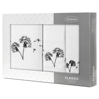 KOMPLET RĘCZNIKÓW 3 56 X 36 X 7 CM BIAŁY