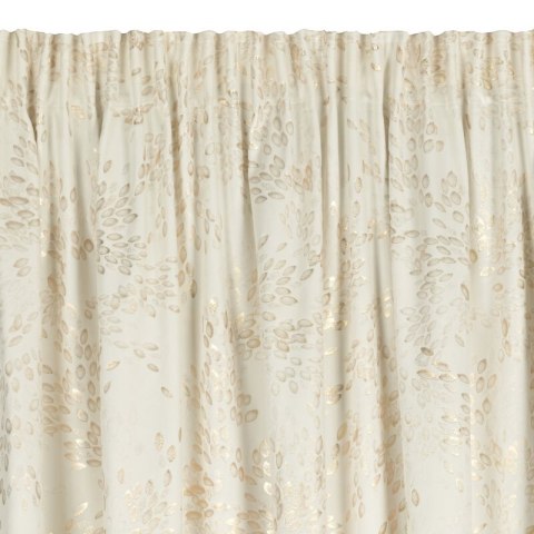 ZASŁONA GOTOWA FELIS NA TAŚMIE 140 X 270 CM KREMOWY