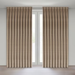 ZASŁONA GOTOWA MELANIE 125 X 270 CM CIEMNOBEŻOWY