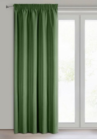 ZASŁONA GOTOWA RITA NA TAŚMIE 140 X 270 CM CIEMNOZIELONY