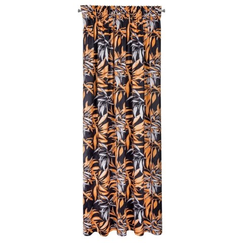 ZASŁONA GOTOWA ZOJA NA TAŚMIE 140 X 270 CM CZARNY