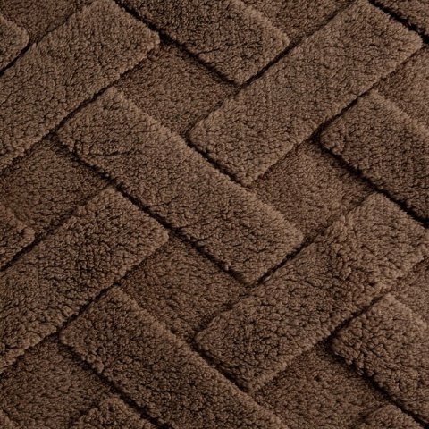 KOC D91 CARO 200 X 220 CM CIEMNOBRĄZOWY KOC D91 CARO 200 X 220 CM CIEMNOBRĄZOWY