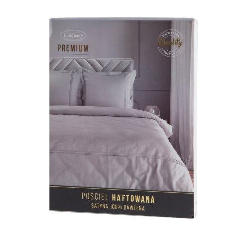 KOMPLET POŚCIELI HAFT4 160 X 200 CM SREBRNY