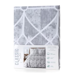 KOMPLET POŚCIELI SATYNOWEJ SPRING 55 220 X 200 CM SZARY