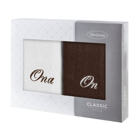 KOMPLET RĘCZNIKÓW ON ONA 47 X 37 X 7 CM KREMOWY KOMPLET RĘCZNIKÓW ON ONA 47 X 37 X 7 CM KREMOWY