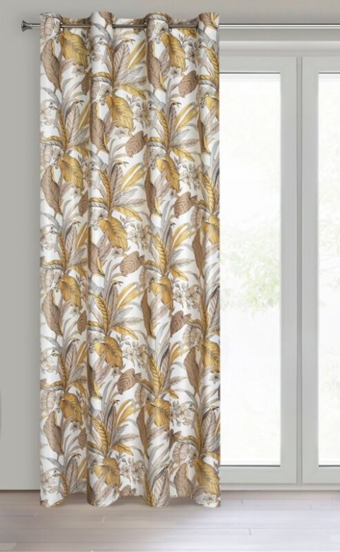 ZASŁONA GOTOWA D91 BARI 140 X 250 CM BEŻOWY