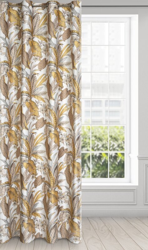 ZASŁONA GOTOWA D91 BARI 140 X 250 CM BEŻOWY