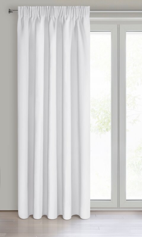 ZASŁONA GOTOWA D91 PARISA NA TAŚMIE 135 X 270 CM BIAŁY