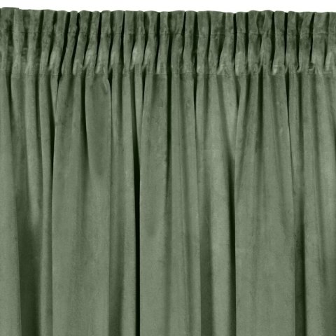 ZASŁONA GOTOWA D91 ROSA NA TAŚMIE 140 X 270 CM OLIWKOWY