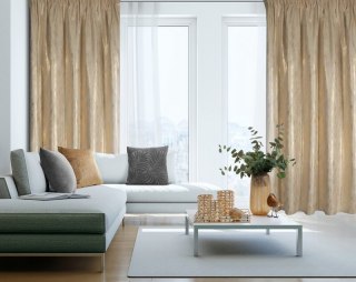 ZASŁONA GOTOWA EMILA NA TAŚMIE 140 X 270 CM KREMOWY