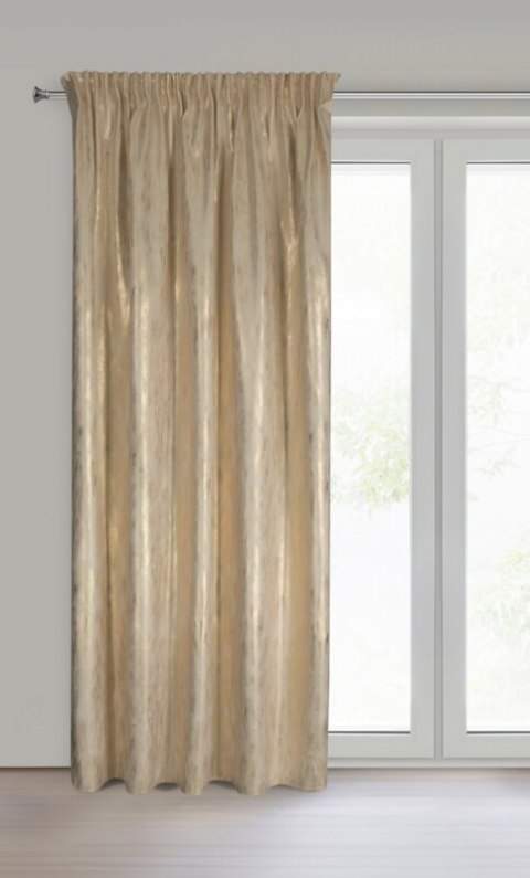 ZASŁONA GOTOWA EMILA NA TAŚMIE 140 X 270 CM KREMOWY